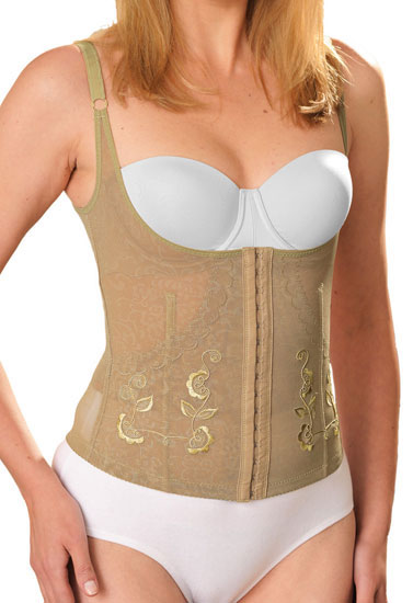 Corset minceur brodé