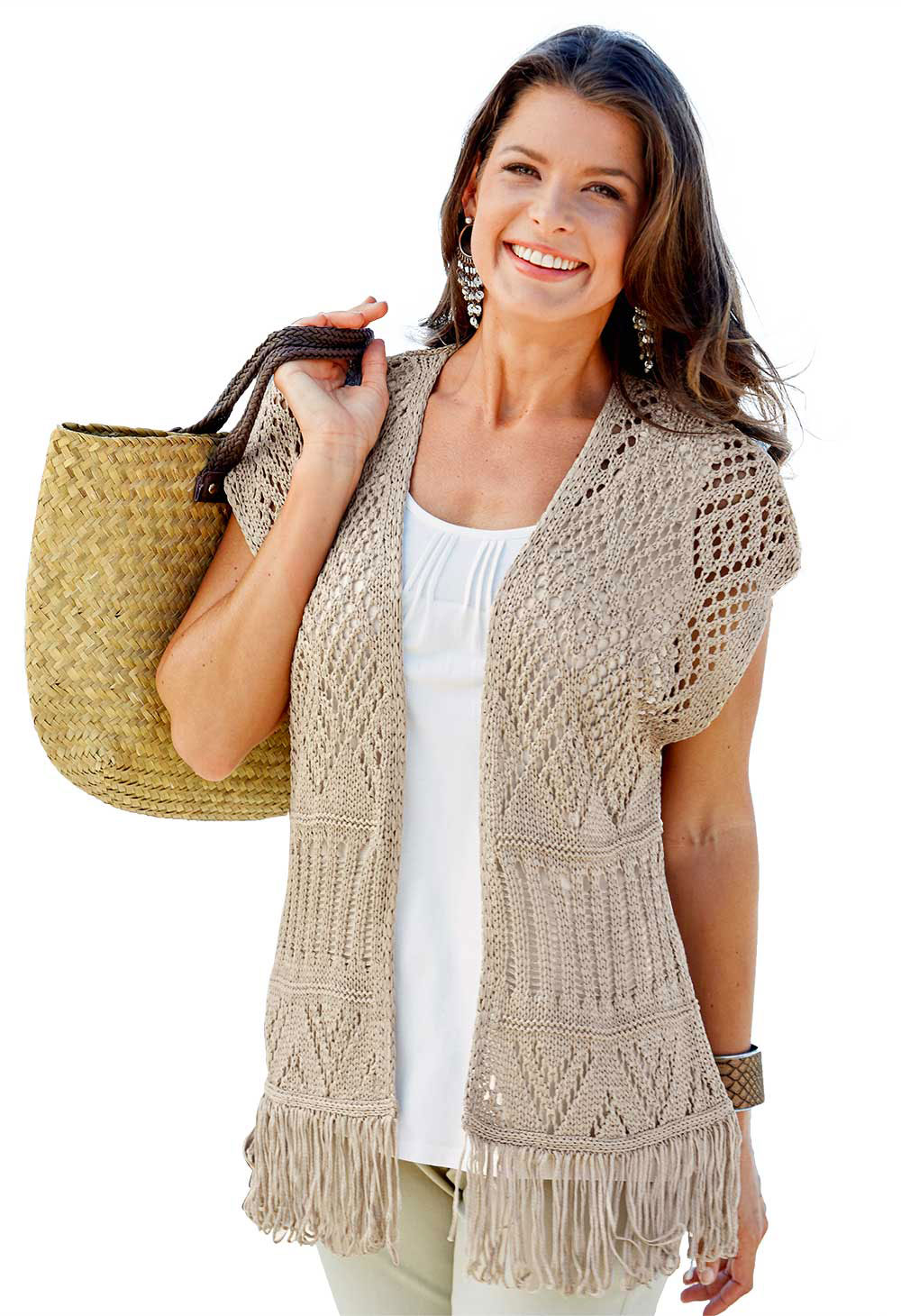 Gilet en maille crochet