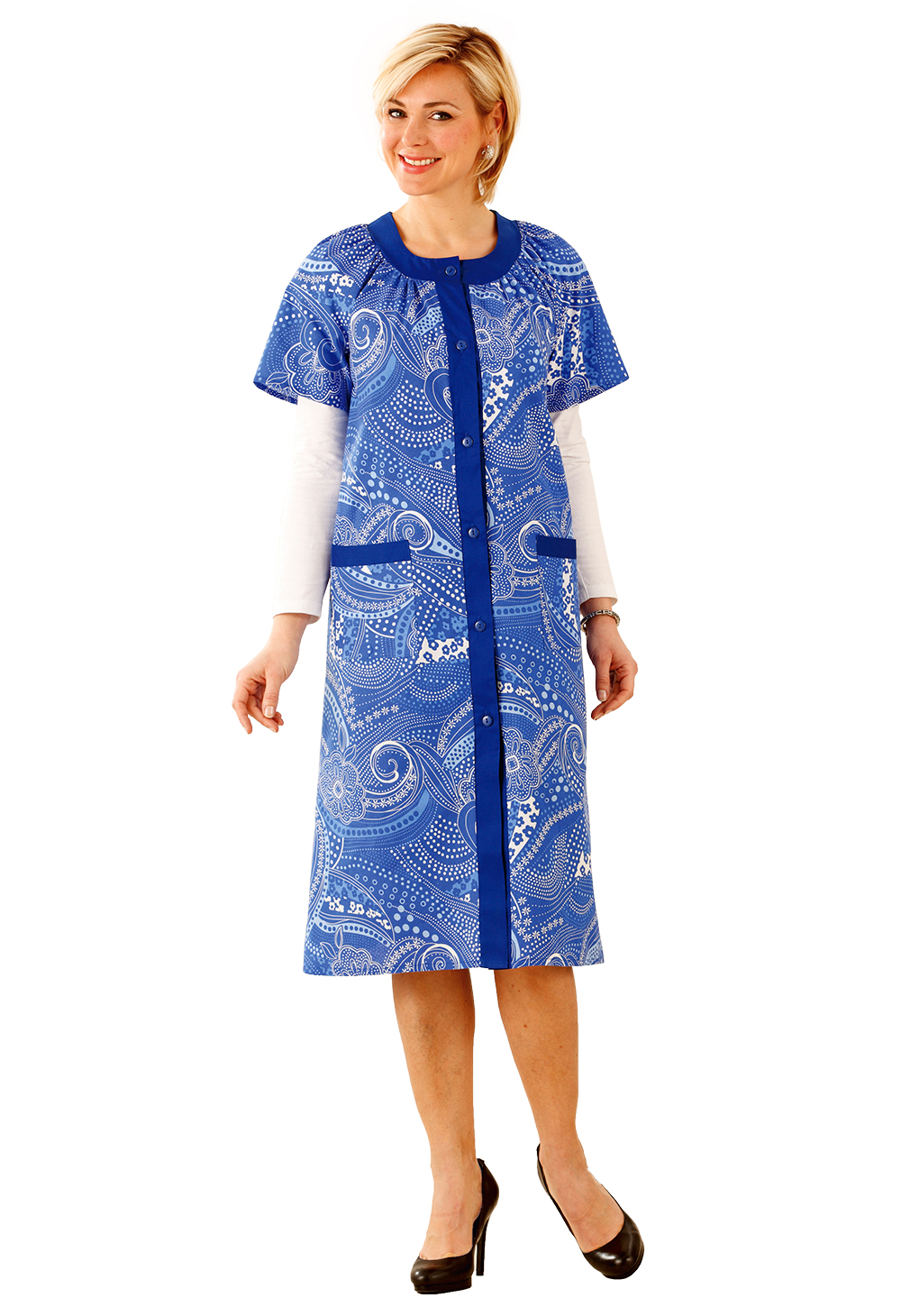 Bleu bonheur robe tablier Clearance