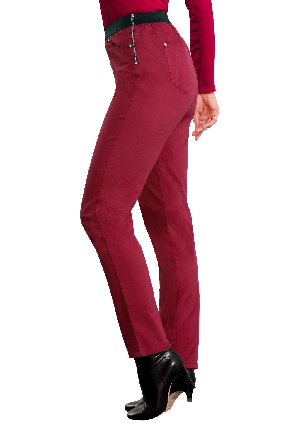 Pantalon femme taille haute
