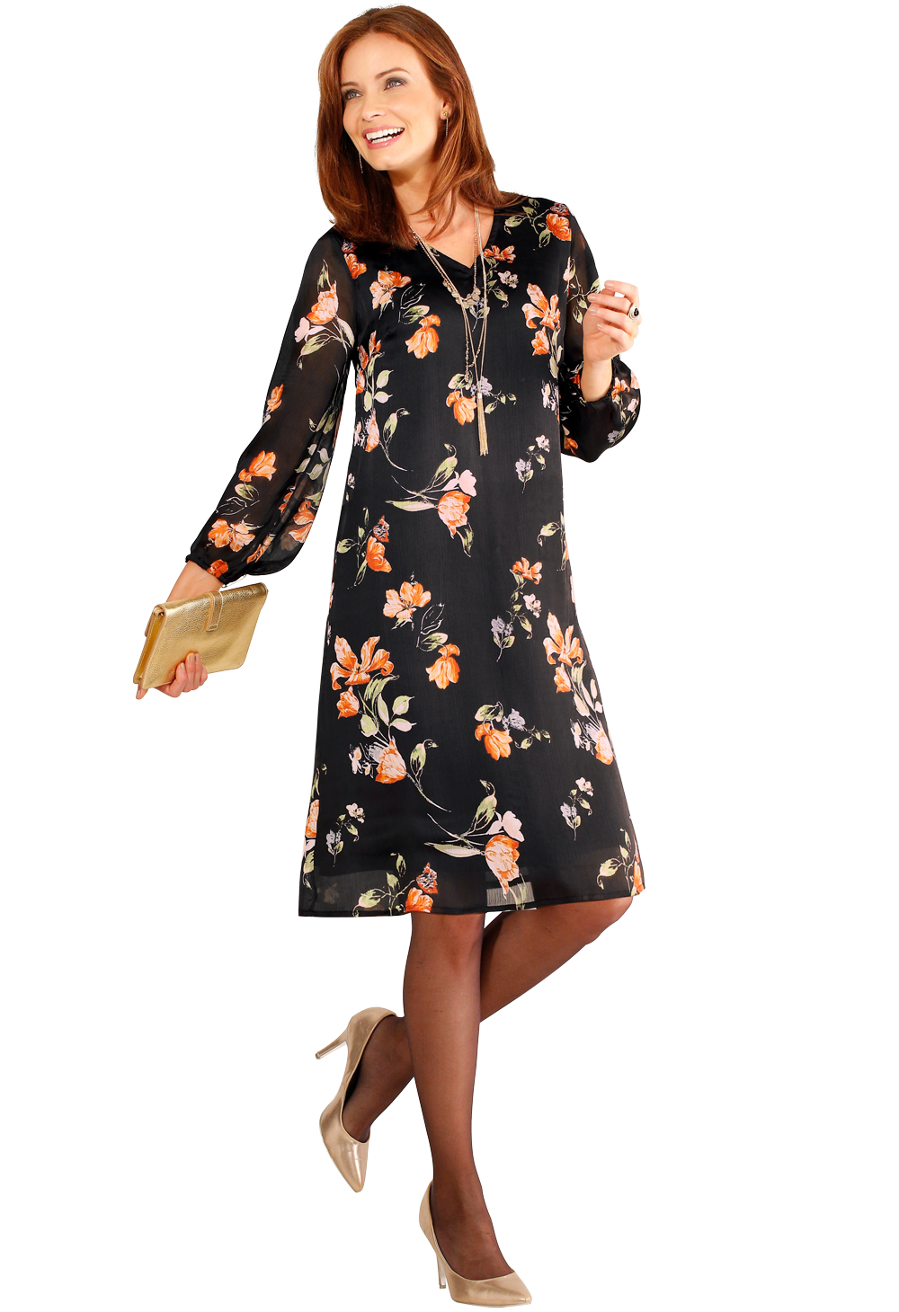 Robe douce imprimée fleurs