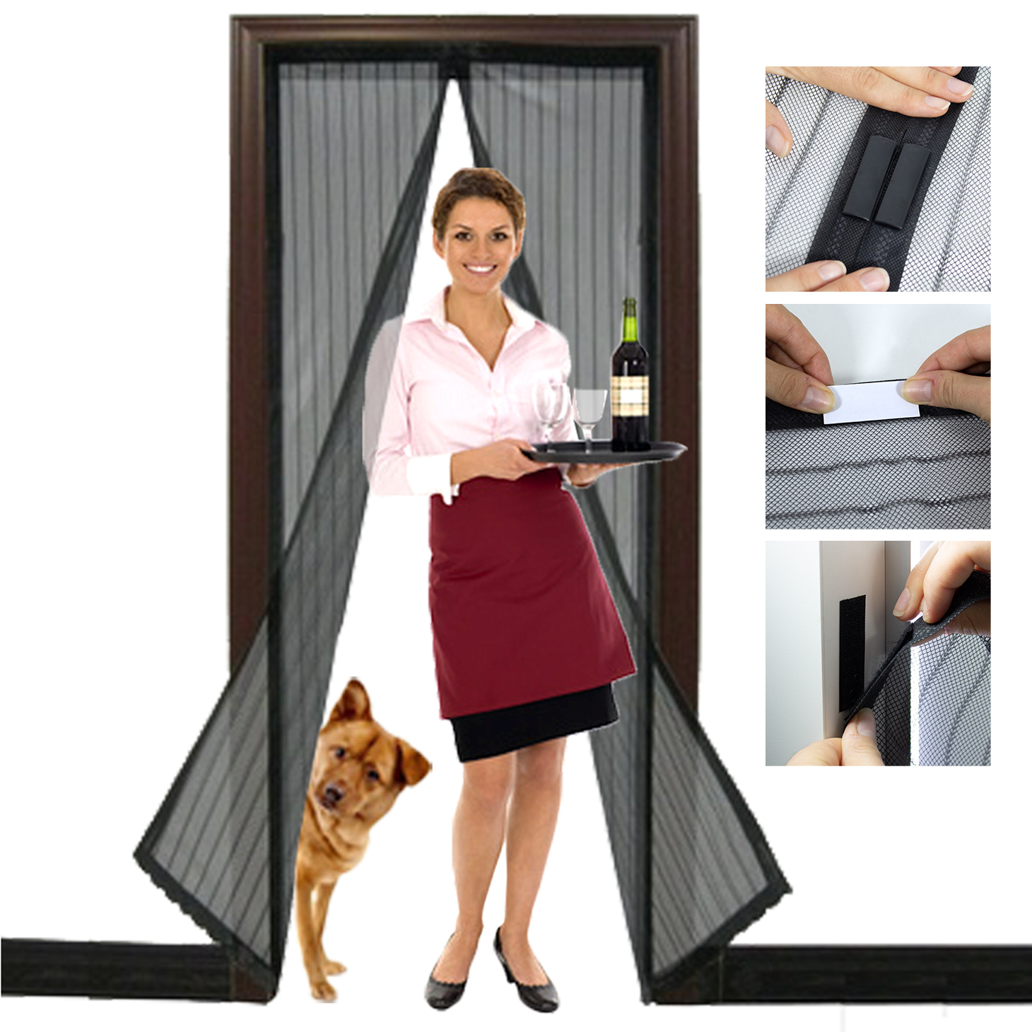 Rideau moustiquaire magnétique