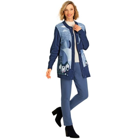 On se réfugie dans une tenue ultra réconfortante et douillette en cardigan et pantalon en molleton !