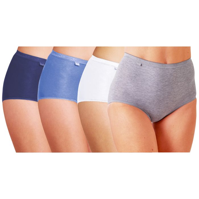 Culotte Sloggi MAXI x4 Bleu Bonheur
