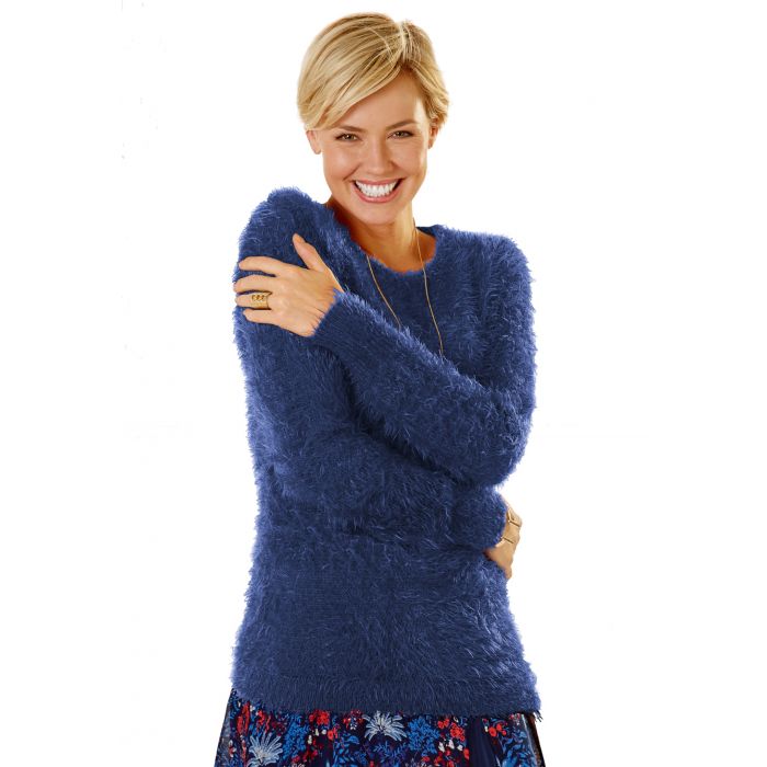 Pull femme bleu bonheur online