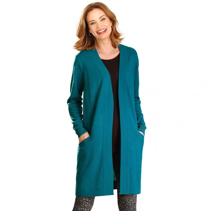 Cardigan extra long en maille