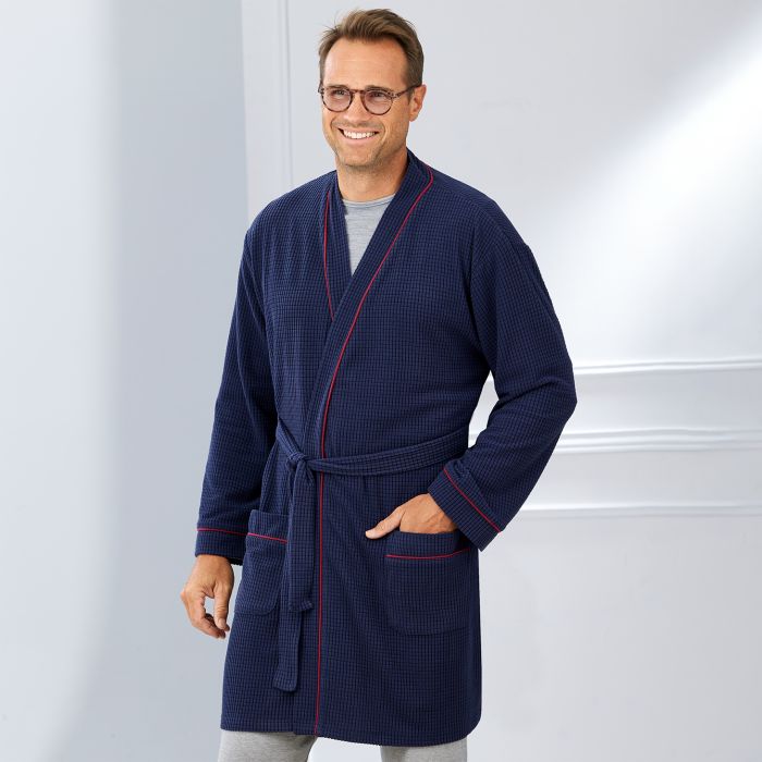 Bleu bonheur robe de chambre sale