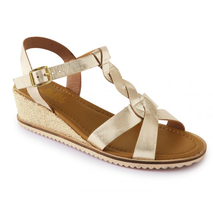 Sandales cuir dorées new arrivals