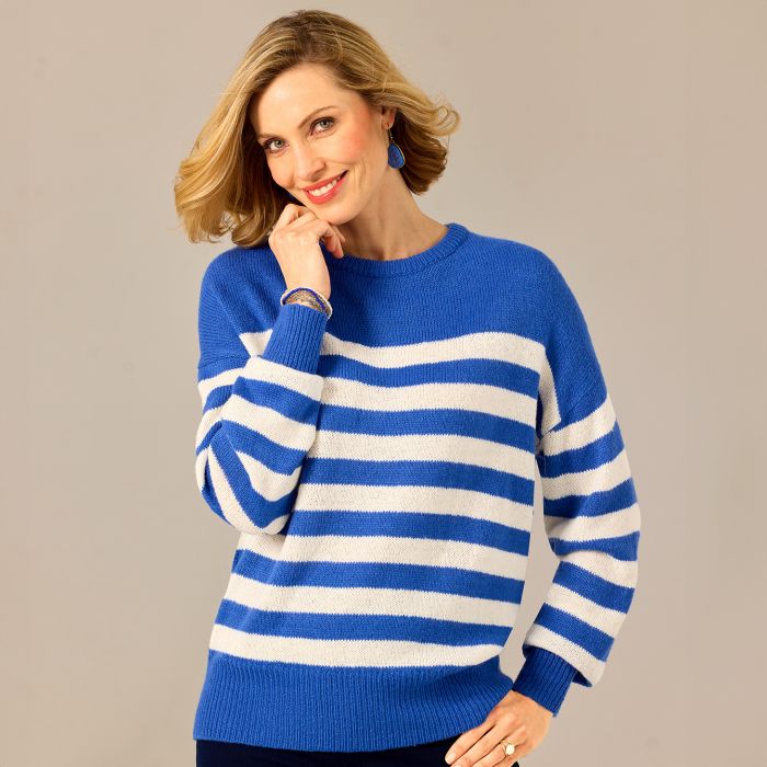 Bleu bonheur pull femme outlet
