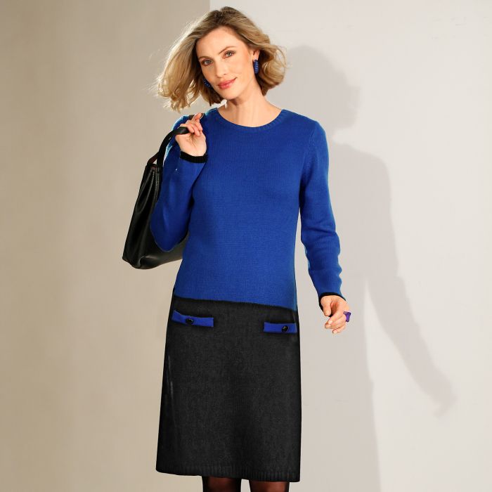 Robe effet 2 en 1 Bleu Bonheur