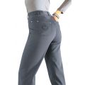 Pantalon twill poche brodée