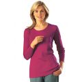Pull maille satinée col rond