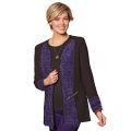 Cardigan bi-matière 2 statures