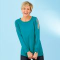 Pull uni avec strass