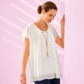 Blouse raffinée avec sautoir