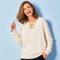 Pull boutons dorés