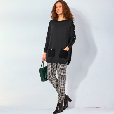 Tellement chic et intemporel, le noir et blanc ! On craque pour cet ensemble indémodable et tout confort.
