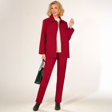 Ensemble veste et pantalon rouge