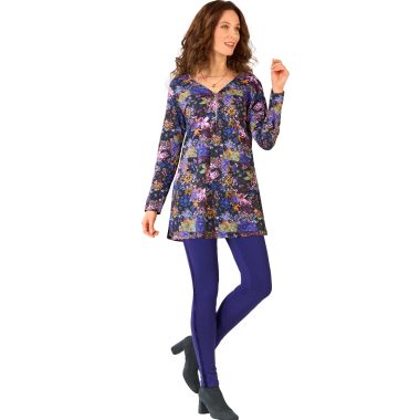 Patchwork floral et caleçon affinant tout confort pour un look pétillant et valorisant !