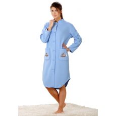 Robe de chambre polaire brodée