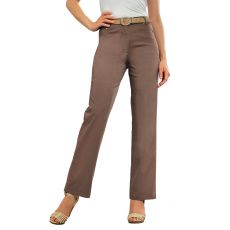 Pantalon twill poche brodée