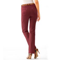 Pantalon twill poche brodée