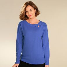 Pull encolure noeud