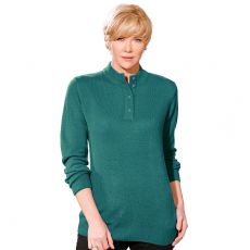 Pull col tunisien boutonné