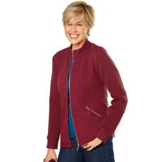 Veste zippée bimatière