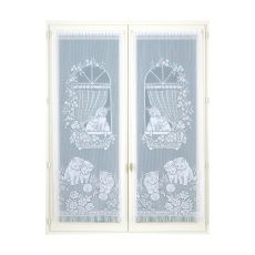 Paire de rideaux droit chatons