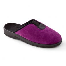 Mules velours grande largeur