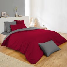 Parure lit bicolore 4-6 pièces
