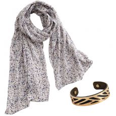 ENS FOULARD ET BRACELET BANGLE