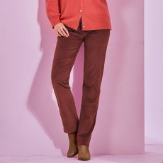Pantalon en velours côtélé uni