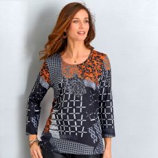 Pull effet patchs avec strass