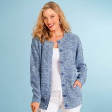 gilet femme bleu bonheur