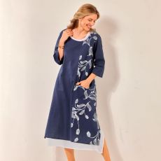 Robe en mélange lin