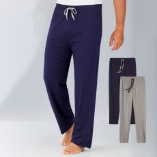 Pantalon détente en coton x2