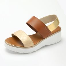 Sandale femme compensée légère
