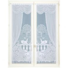 Paire de rideaux en dentelle