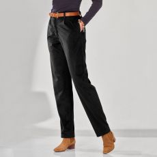 Pantalon souple maille velours