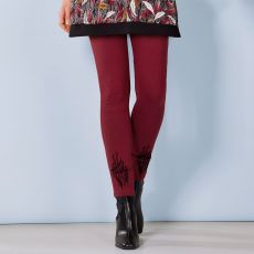 Legging uni imprimé placé