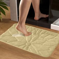 Tapis de salle de bain fleurs