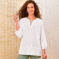 Blouse légère avec lien