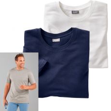 Tee-shirt uni homme x3