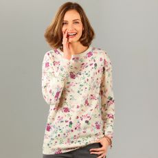 Pull imprimé fleurs