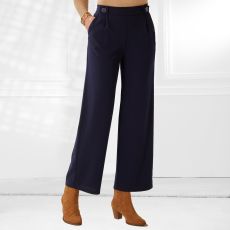 Pantalon mode en maille crêpe