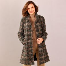 Manteau effet bouclette