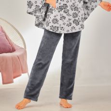 Pyjamas Femme t hiver coton Lingerie Femme Bleu Bonheur