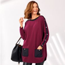 Pull tunique fantaisie